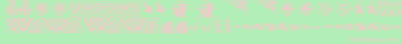 OldOrnaments Font – Pink Fonts on Green Background