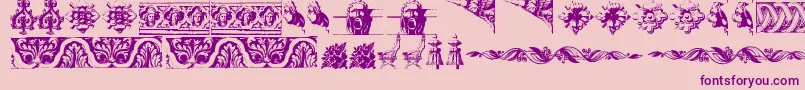 OldOrnaments Font – Purple Fonts on Pink Background