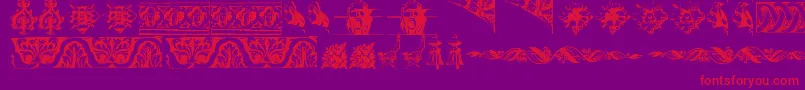 OldOrnaments Font – Red Fonts on Purple Background