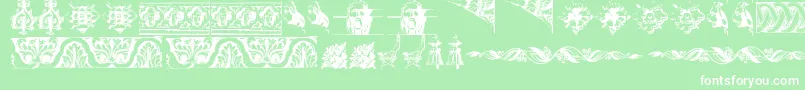 OldOrnaments Font – White Fonts on Green Background