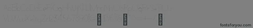Подробнее о шрифте AdelaideHairline Шрифт AdelaideHairline – чёрные шрифты на сером фоне