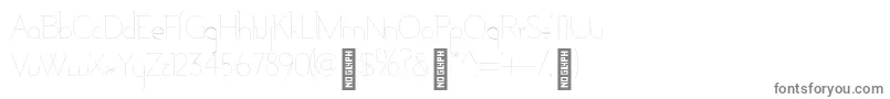 AdelaideHairline-Schriftart – Graue Schriften