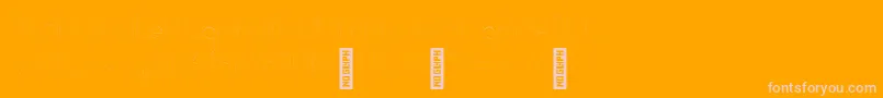 AdelaideHairline-Schriftart – Rosa Schriften auf orangefarbenem Hintergrund