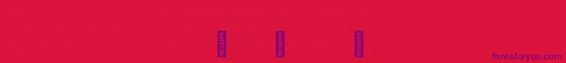 AdelaideHairline Font – Purple Fonts on Red Background