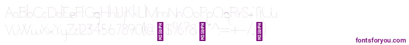 AdelaideHairline-Schriftart – Violette Schriften auf weißem Hintergrund