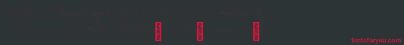 AdelaideHairline Font – Red Fonts on Black Background