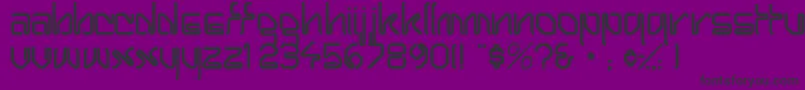 Wirocapsssk Font – Black Fonts on Purple Background