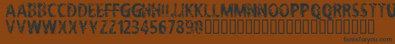 CflifeisadreamRegular Font – Black Fonts on Brown Background