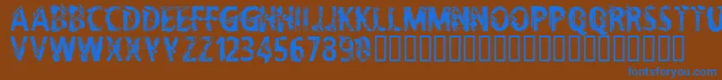 CflifeisadreamRegular Font – Blue Fonts on Brown Background