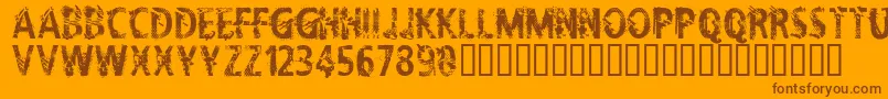 CflifeisadreamRegular Font – Brown Fonts on Orange Background