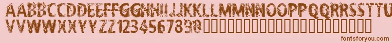 CflifeisadreamRegular Font – Brown Fonts on Pink Background