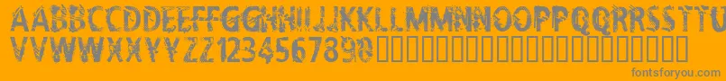 CflifeisadreamRegular Font – Gray Fonts on Orange Background