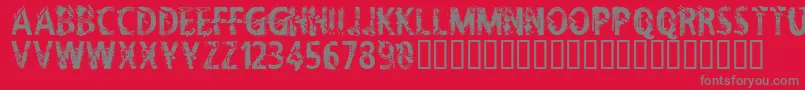CflifeisadreamRegular-Schriftart – Graue Schriften auf rotem Hintergrund