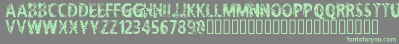 CflifeisadreamRegular Font – Green Fonts on Gray Background