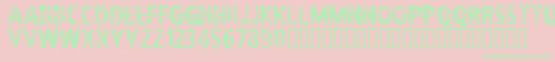 CflifeisadreamRegular Font – Green Fonts on Pink Background