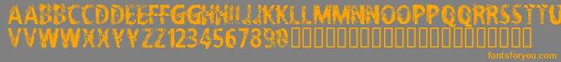 CflifeisadreamRegular Font – Orange Fonts on Gray Background