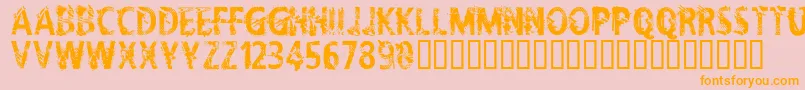 CflifeisadreamRegular Font – Orange Fonts on Pink Background