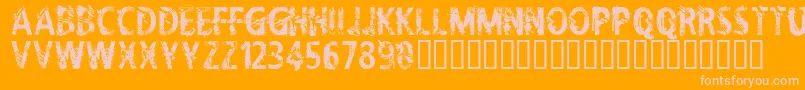 CflifeisadreamRegular Font – Pink Fonts on Orange Background