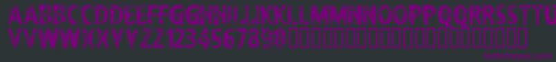 CflifeisadreamRegular Font – Purple Fonts on Black Background