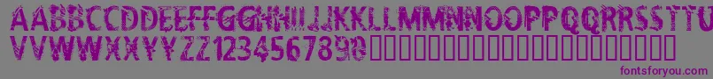 CflifeisadreamRegular Font – Purple Fonts on Gray Background
