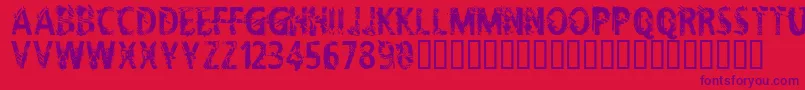 CflifeisadreamRegular Font – Purple Fonts on Red Background