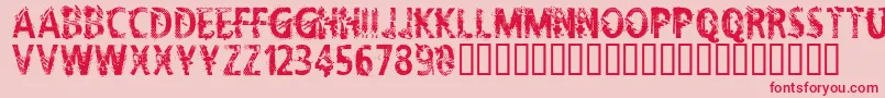 CflifeisadreamRegular Font – Red Fonts on Pink Background