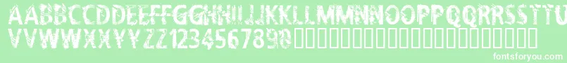 フォントCflifeisadreamRegular – 緑の背景に白い文字