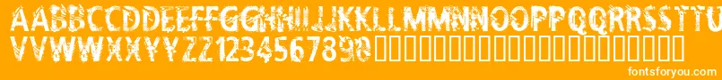 CflifeisadreamRegular Font – White Fonts on Orange Background