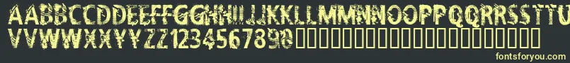 CflifeisadreamRegular Font – Yellow Fonts on Black Background
