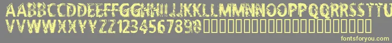 CflifeisadreamRegular Font – Yellow Fonts on Gray Background