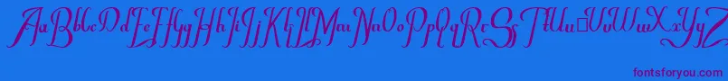 More about Chancera Font Chancera Font – Purple Fonts on Blue Background