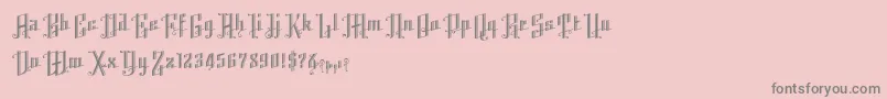 fuente K22AngularText – Fuentes Grises Sobre Fondo Rosa