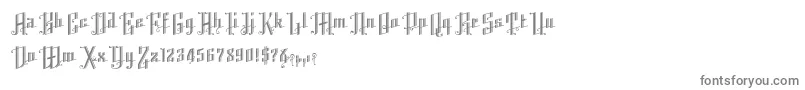 K22AngularText-fontti – harmaat fontit