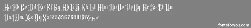 K22AngularText Font – White Fonts on Gray Background