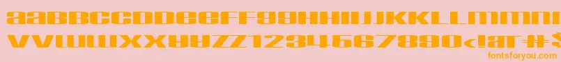 Шрифт Taskekse – оранжевые шрифты на розовом фоне
