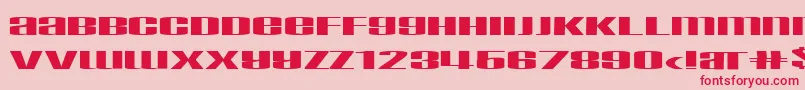 Taskekse Font – Red Fonts on Pink Background