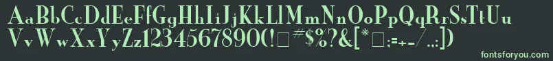 Шрифт YankeeNormal – зелёные шрифты на чёрном фоне