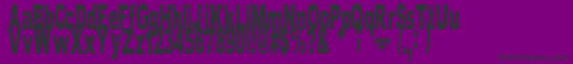 TomBombadil Font – Black Fonts on Purple Background