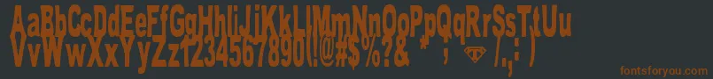 TomBombadil Font – Brown Fonts on Black Background