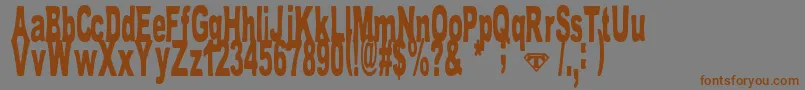 TomBombadil Font – Brown Fonts on Gray Background