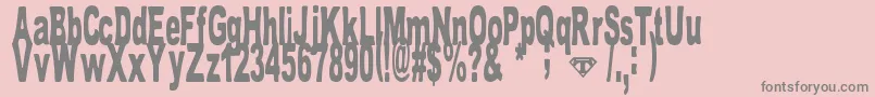 TomBombadil Font – Gray Fonts on Pink Background