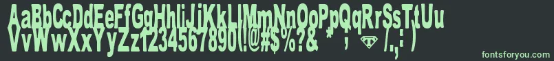 TomBombadil Font – Green Fonts on Black Background