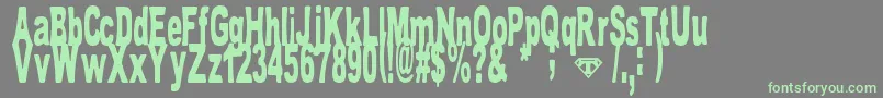 TomBombadil Font – Green Fonts on Gray Background