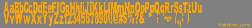 TomBombadil Font – Orange Fonts on Gray Background