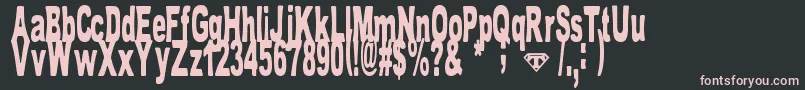 TomBombadil Font – Pink Fonts on Black Background