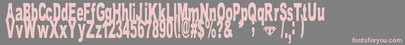 TomBombadil Font – Pink Fonts on Gray Background