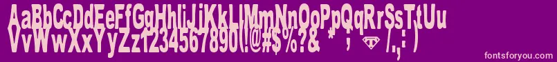 TomBombadil Font – Pink Fonts on Purple Background