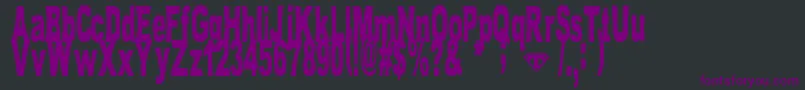 TomBombadil Font – Purple Fonts on Black Background