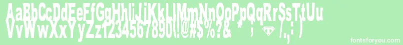 TomBombadil Font – White Fonts on Green Background