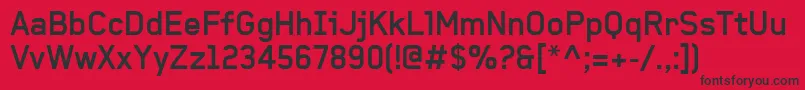 BaksheeshBold Font – Black Fonts on Red Background